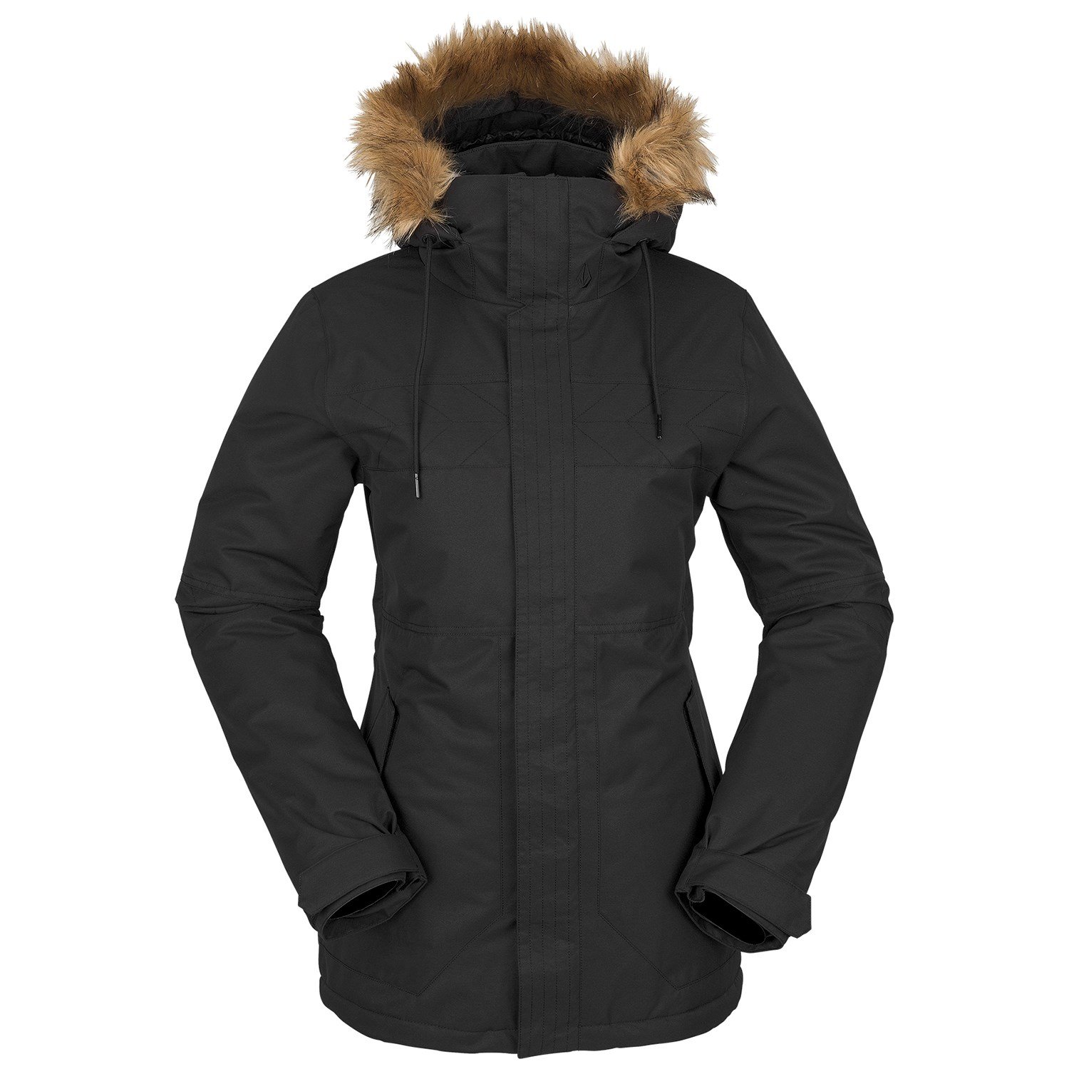 Утепленная куртка Volcom Fawn Insulated, черный утепленная куртка volcom fawn insulated черный