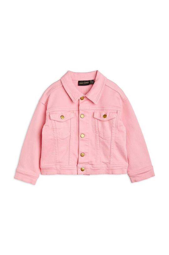 Джинсовая куртка из хлопка Mini Rodini, розовый mini rodini плавки