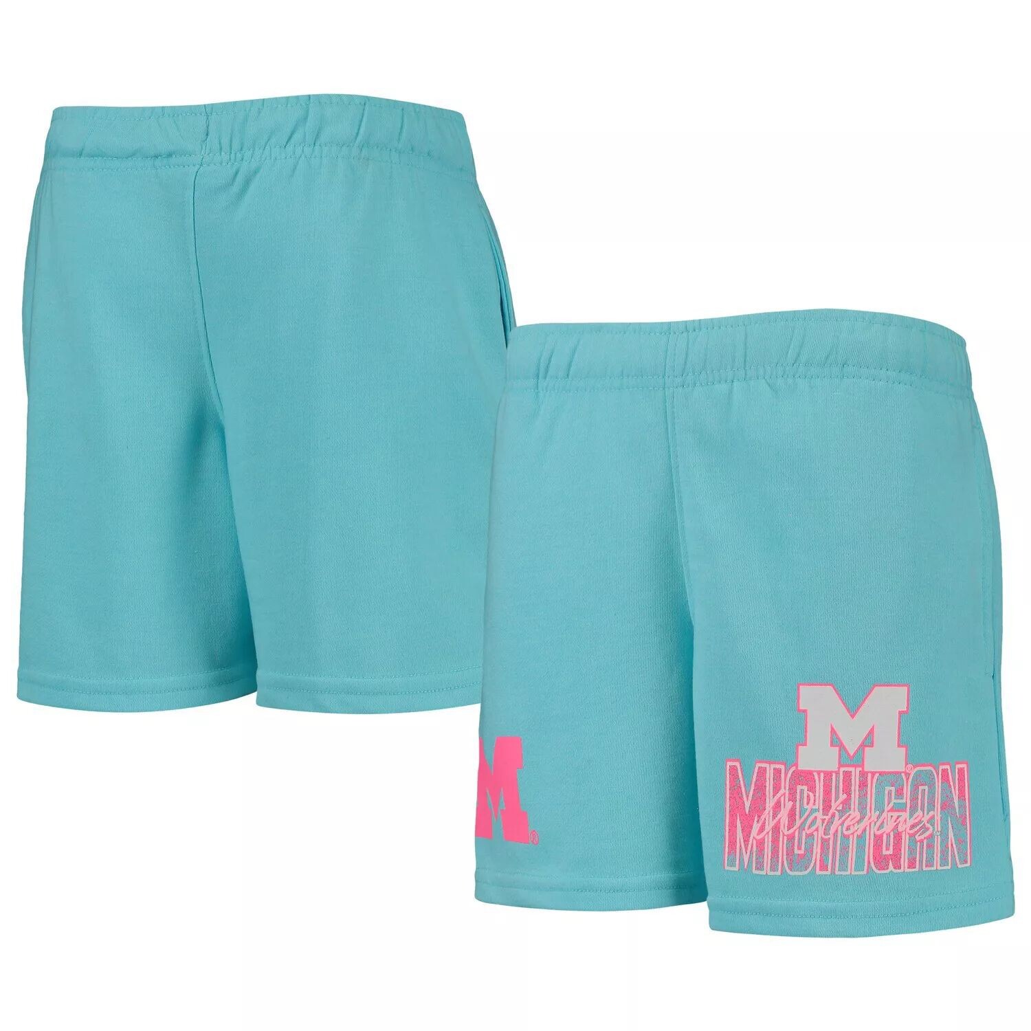 

Шорты Youth Aqua Michigan Wolverines Super Fresh Neon Daze Outerstuff