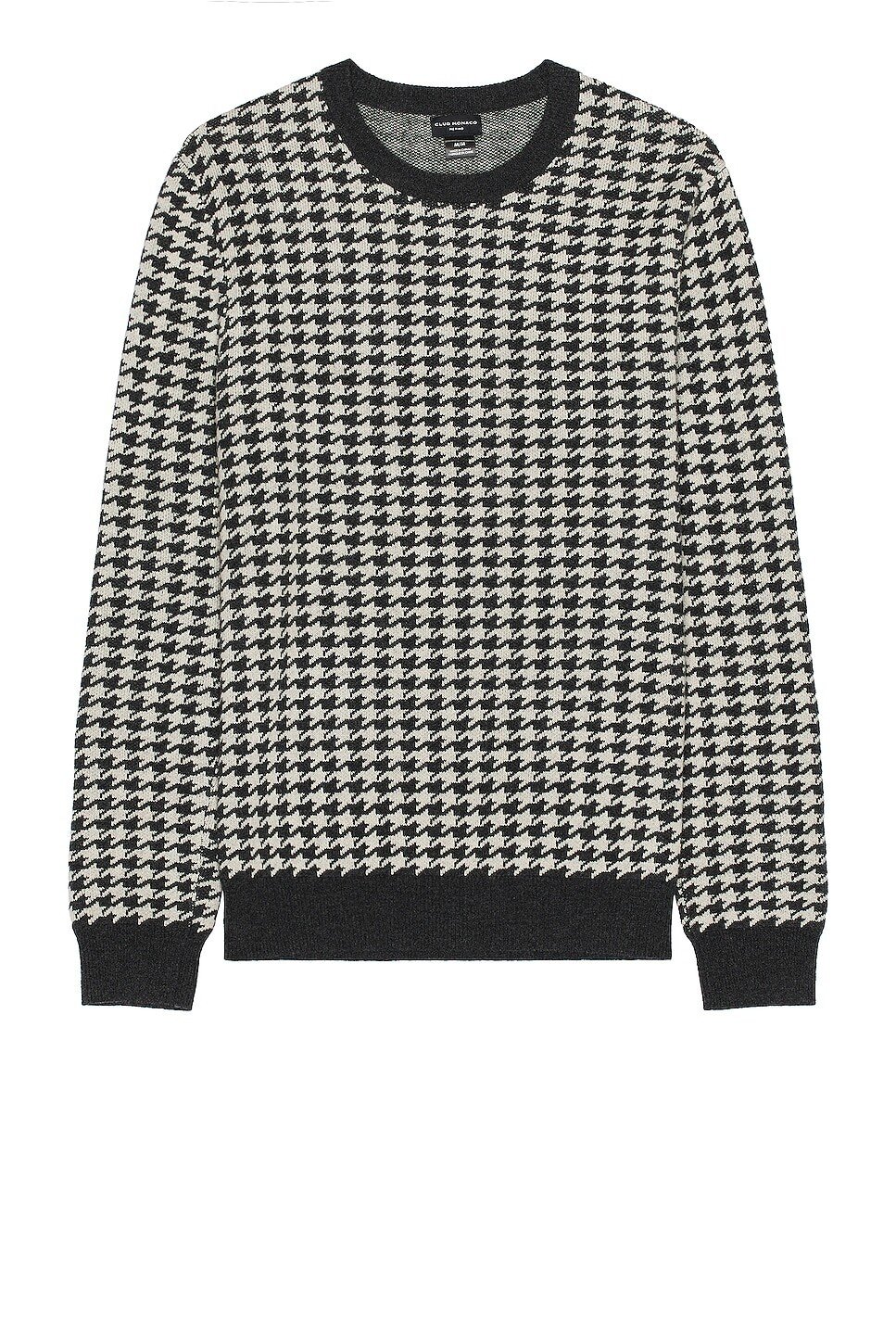 

Свитер Club Monaco Wool Houndstooth Crew, цвет Charcoal