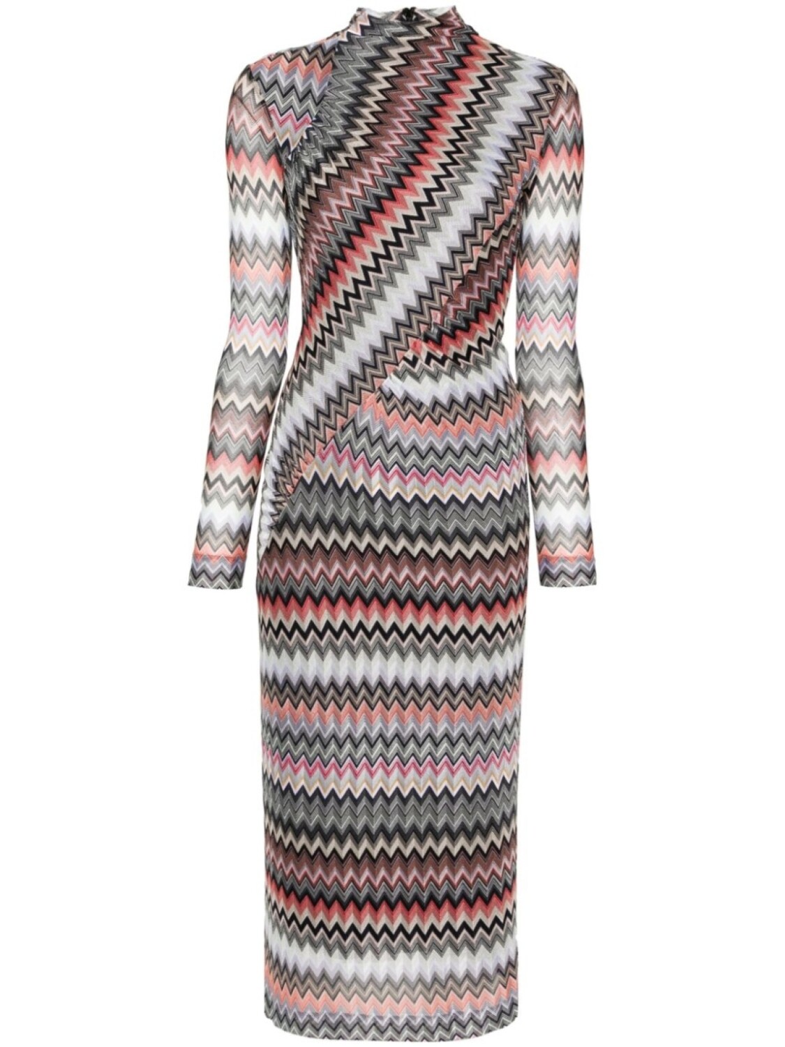 

Missoni платье из зигзагообразной вязки, серый