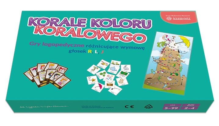 

Логопедическая игра Korale Koloru Koralowego Harmonia Wydawnictwo Harmonia