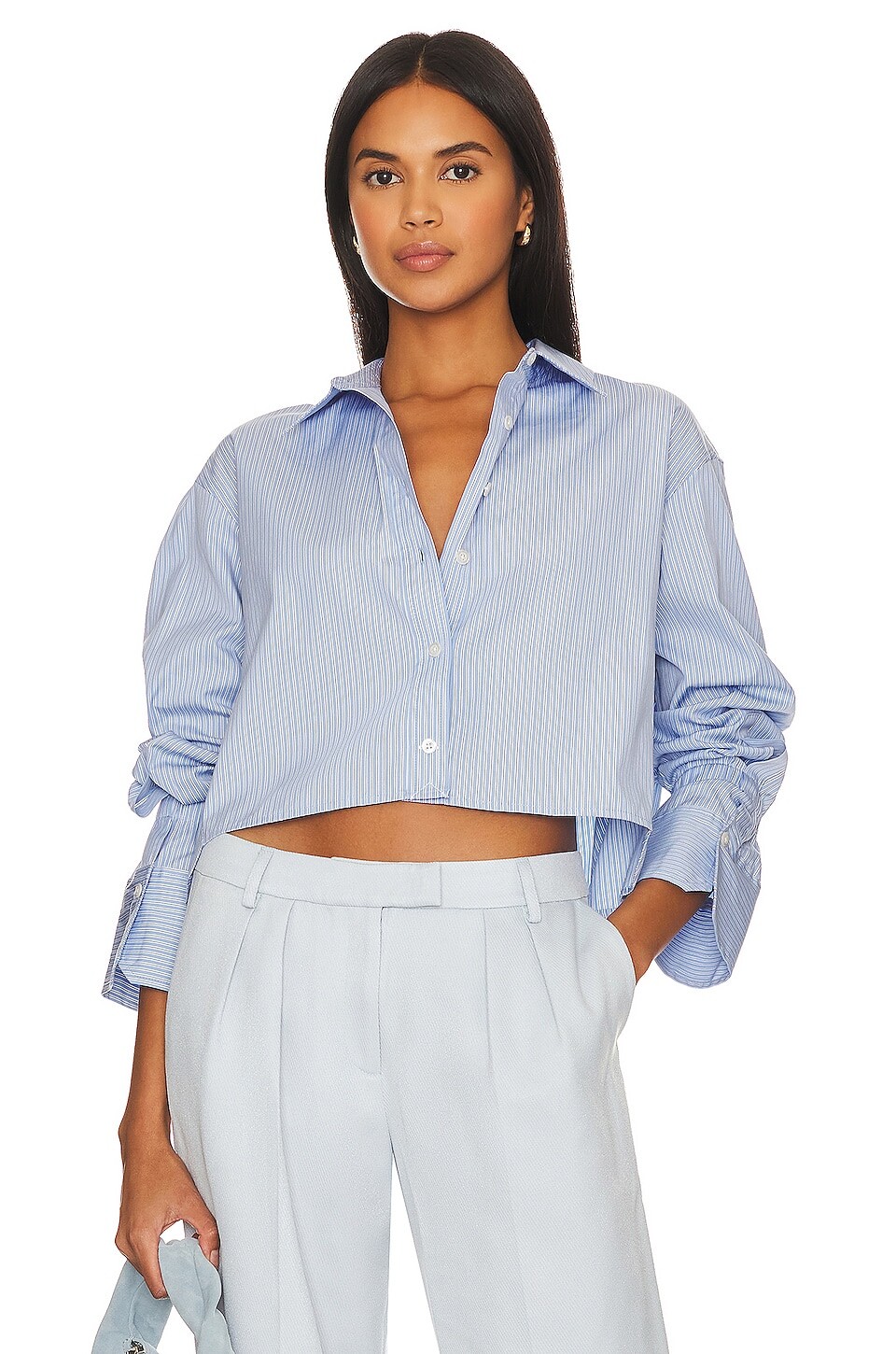 

Топ A.L.C. Monica II, цвет Chelsea Blue & White