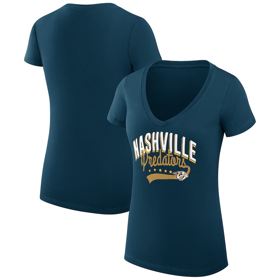

Футболка с коротким рукавом G-III 4Her by Carl Banks Nashville Predators, нави