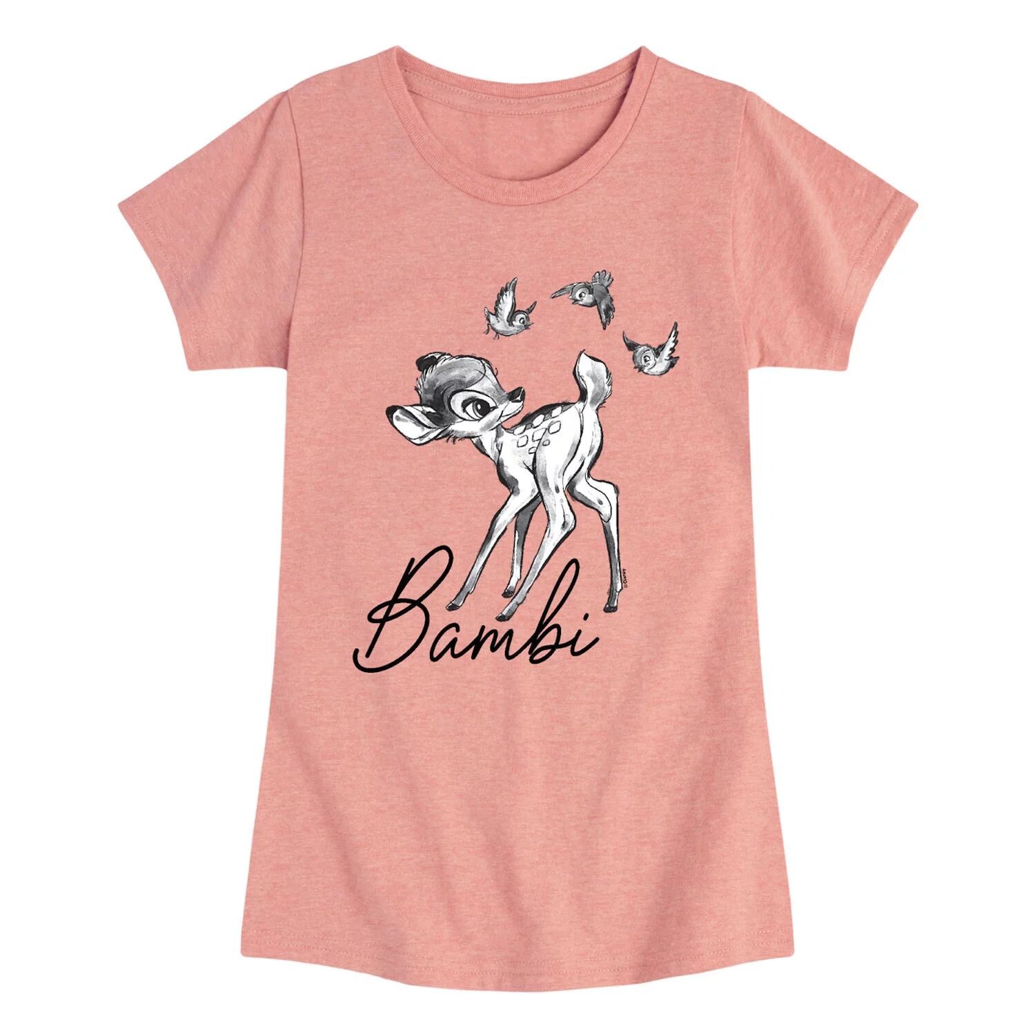 

Футболка Disney's Bambi для девочек 7–16 лет с акварельным рисунком Licensed Character, розовый