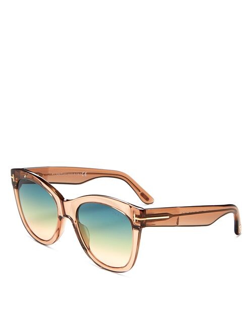 

Солнцезащитные очки «кошачий глаз» Wallace, 54 мм Tom Ford, цвет Brown