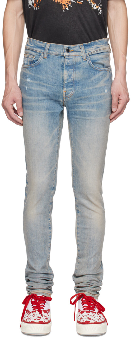 

Синие джинсы AMIRI Stack
