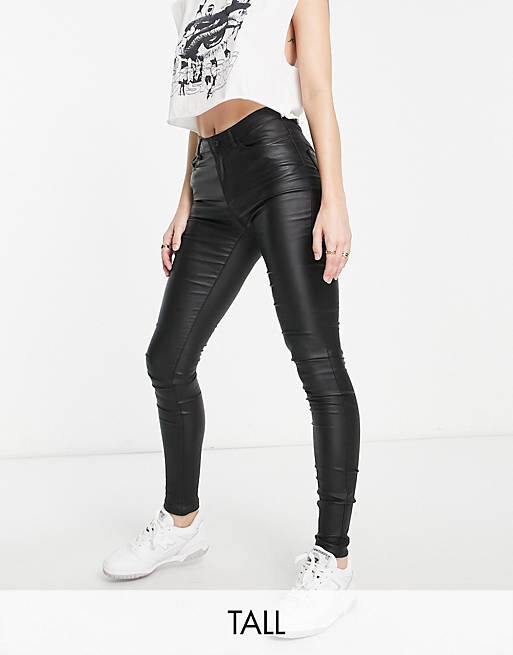 

Черные джинсы скинни с покрытием Vero Moda Tall
