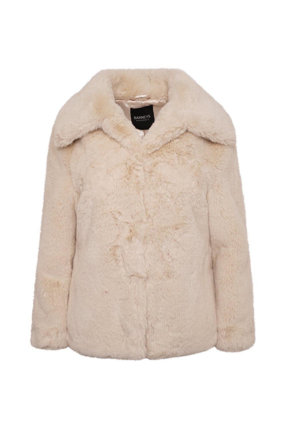 

Куртка из искусственного меха Barneys Originals, белый