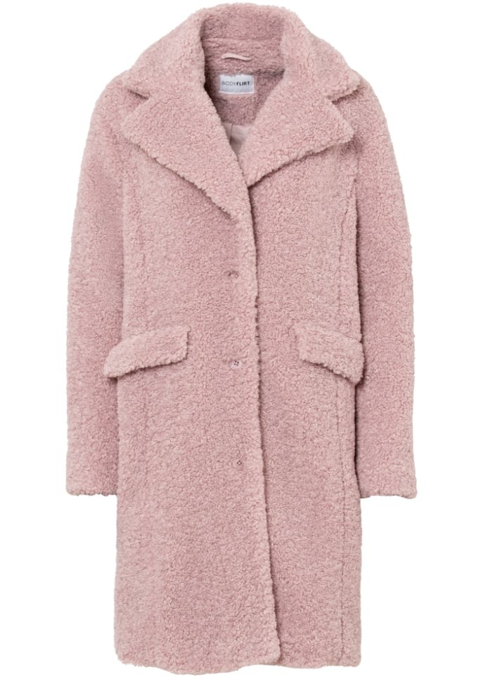 Пальто букле Bodyflirt, розовый