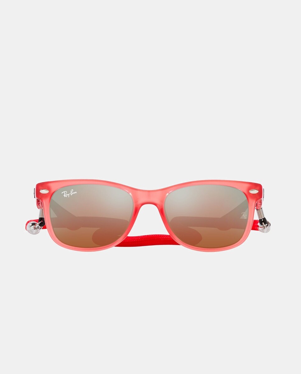 

Красные квадратные солнцезащитные очки унисекс Ray-Ban, красный
