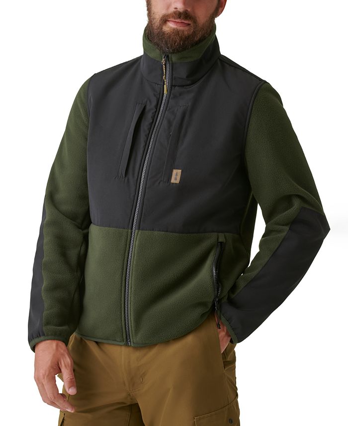 Мужская утепленная флисовая куртка с молнией во всю длину B-Warm BASS OUTDOOR, зеленый
