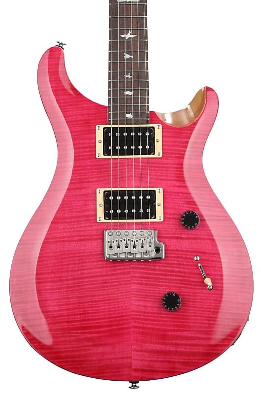

Электрогитара PRS SE Custom 24 Electric Guitar - Bonnie Pink with Natural Back