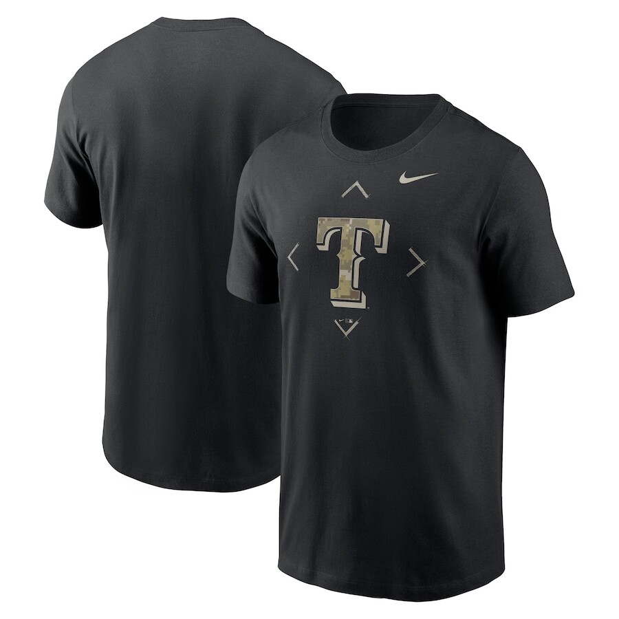 

Футболка с коротким рукавом Nike Texas Rangers, черный