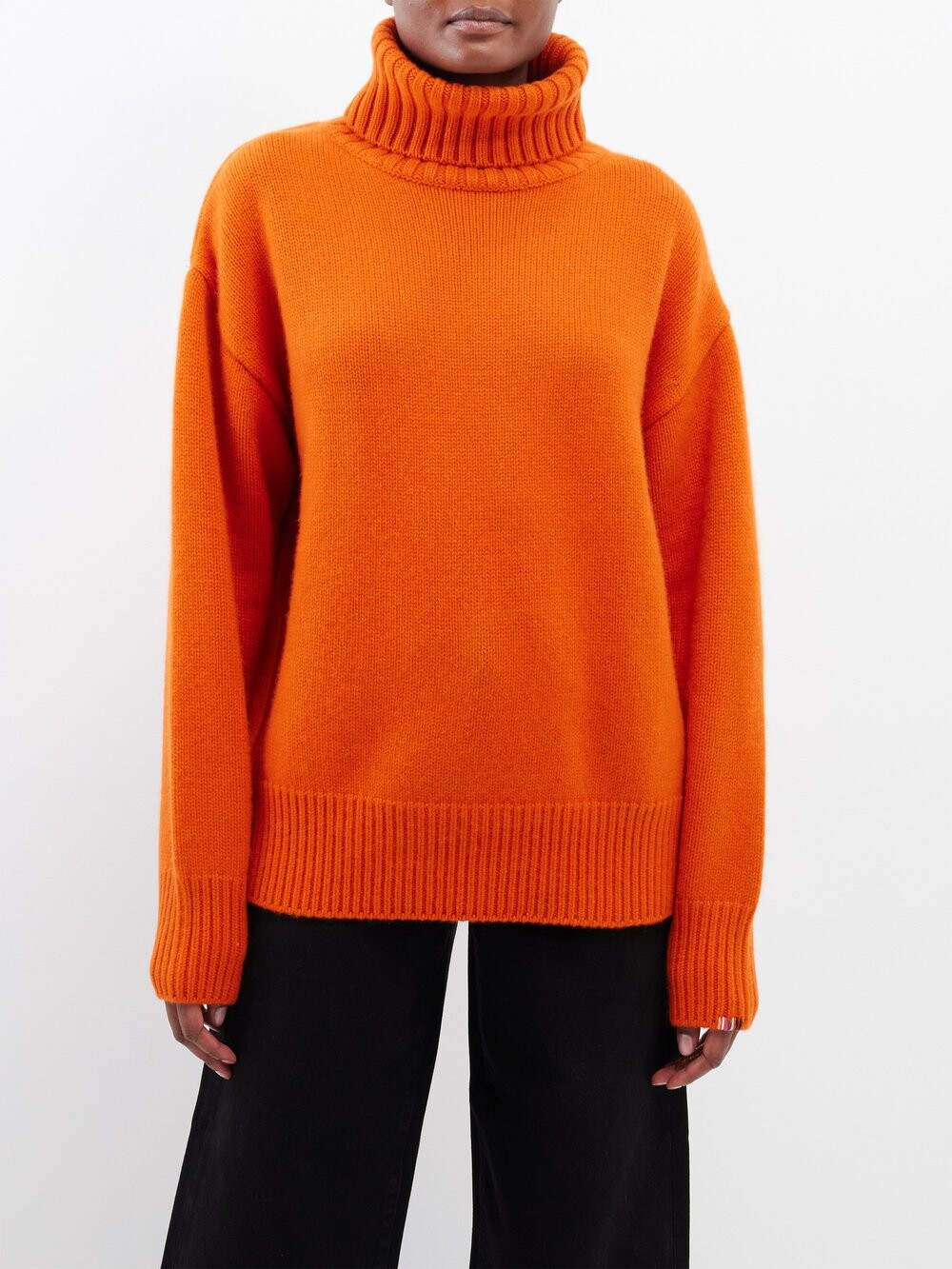 

Кашемировый свитер оверсайз no.20 с высоким воротником Extreme Cashmere, красный