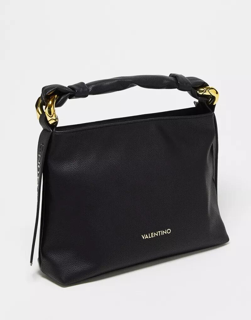 

Большая черная сумка через плечо Valentino с кольцами Valentino Bags