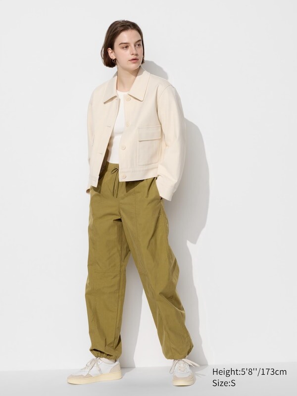 

Брюки-Парашют длинные Uniqlo, оранжевый