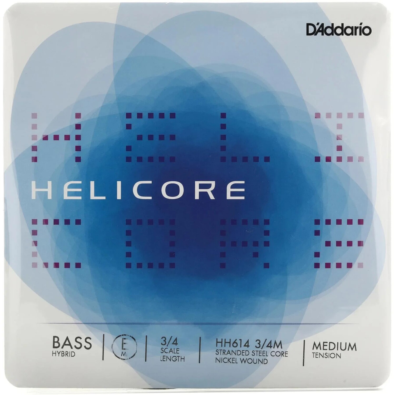 

D'Addario HH614 Гибридная струна E для двойной бас-гитары Helicore 3/4 метра, размер 3/4, среднее натяжение