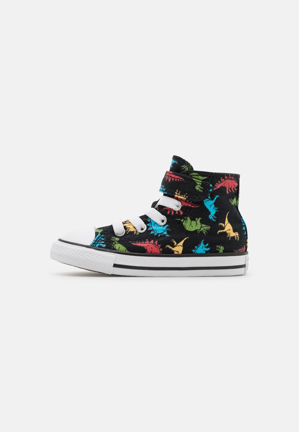 

Кроссовки высокие CHUCK TAYLOR ALL STAR DINOSAURS UNISEX Converse, цвет black/soft red/baltic blue