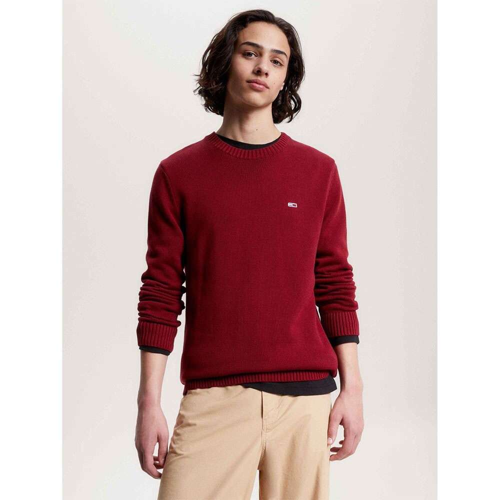 

Свитер Tommy Jeans Essential Crew Neck, красный