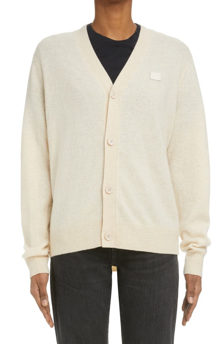 

Шерстяной кардиган Keve с нашивкой для лица ACNE STUDIOS