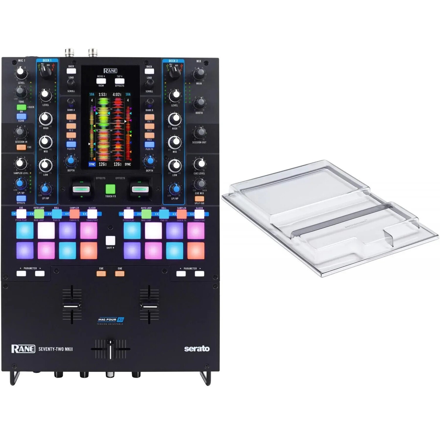

2-канальный DJ-микшер Rane Seventy-Two MKII с обложкой Decksaver