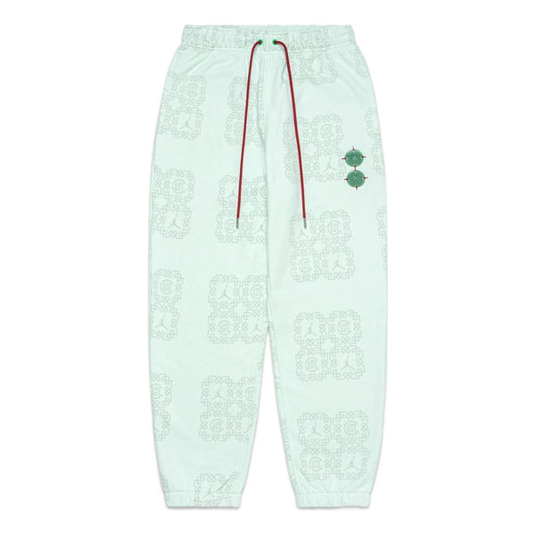 Спортивные штаны Air Jordan x CLOT Jade Fleece Sweatpants 'Light Green', мультиколор