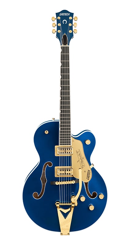Электрогитара Gretsch G6120TG Players Edition Nashville - Azure Metallic электрогитара gretsch g6120tg ds players edition nashville with dynasonics and bigsby roundup orange support small business