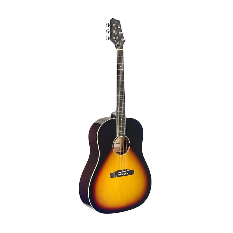 Акустическая гитара Stagg Slope Shoulder Dreadnought Guitar - Sunburst - SA35 DS-VS акустическая гитара stagg sa35 ds bk
