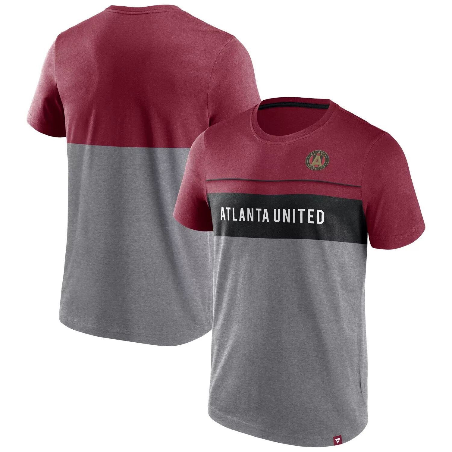 

Мужская красно-серая футболка с логотипом Atlanta United FC Striking Distance Fanatics, Красный