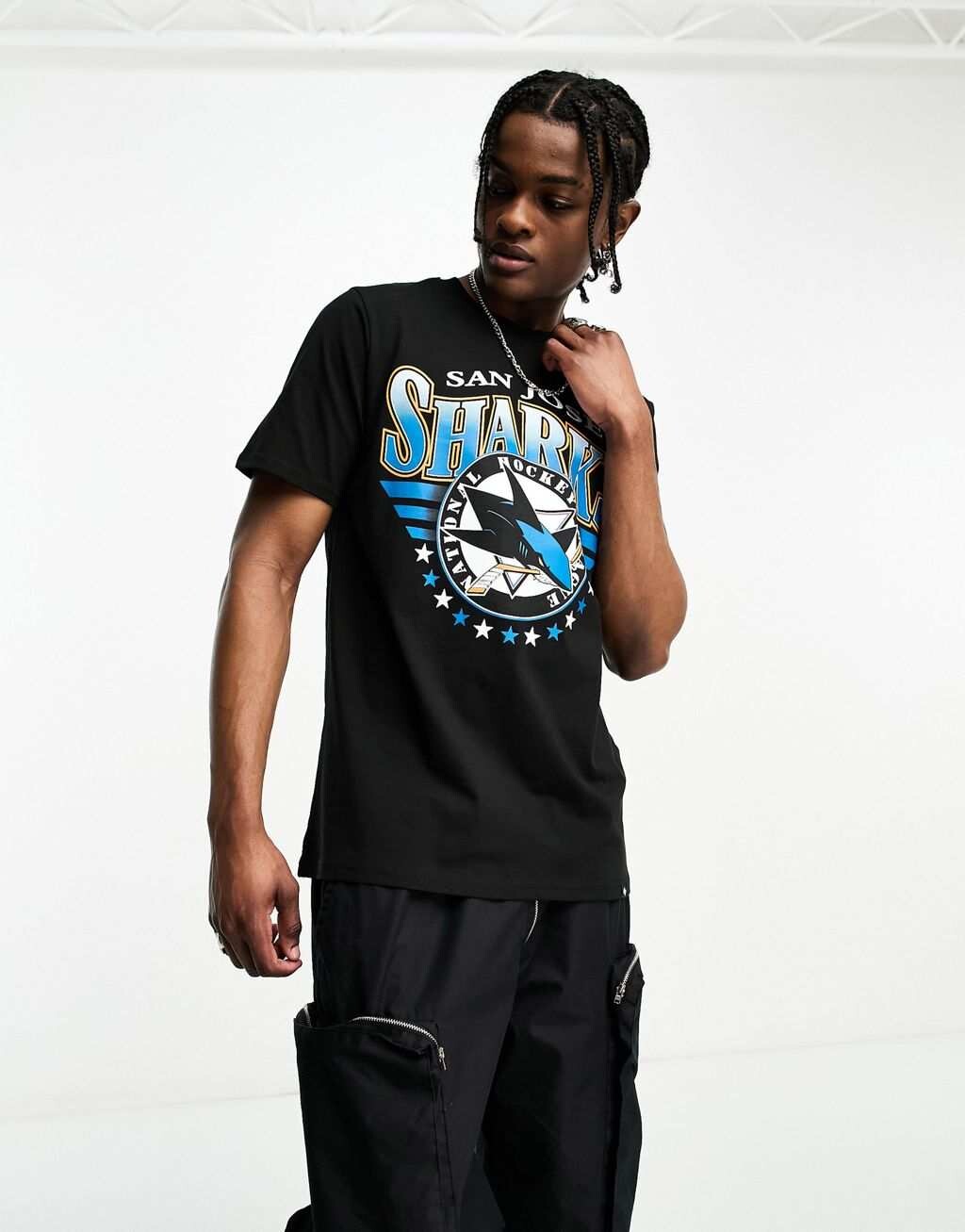 

Черная футболка 47 Brand NHL San Jose Sharks, Черный