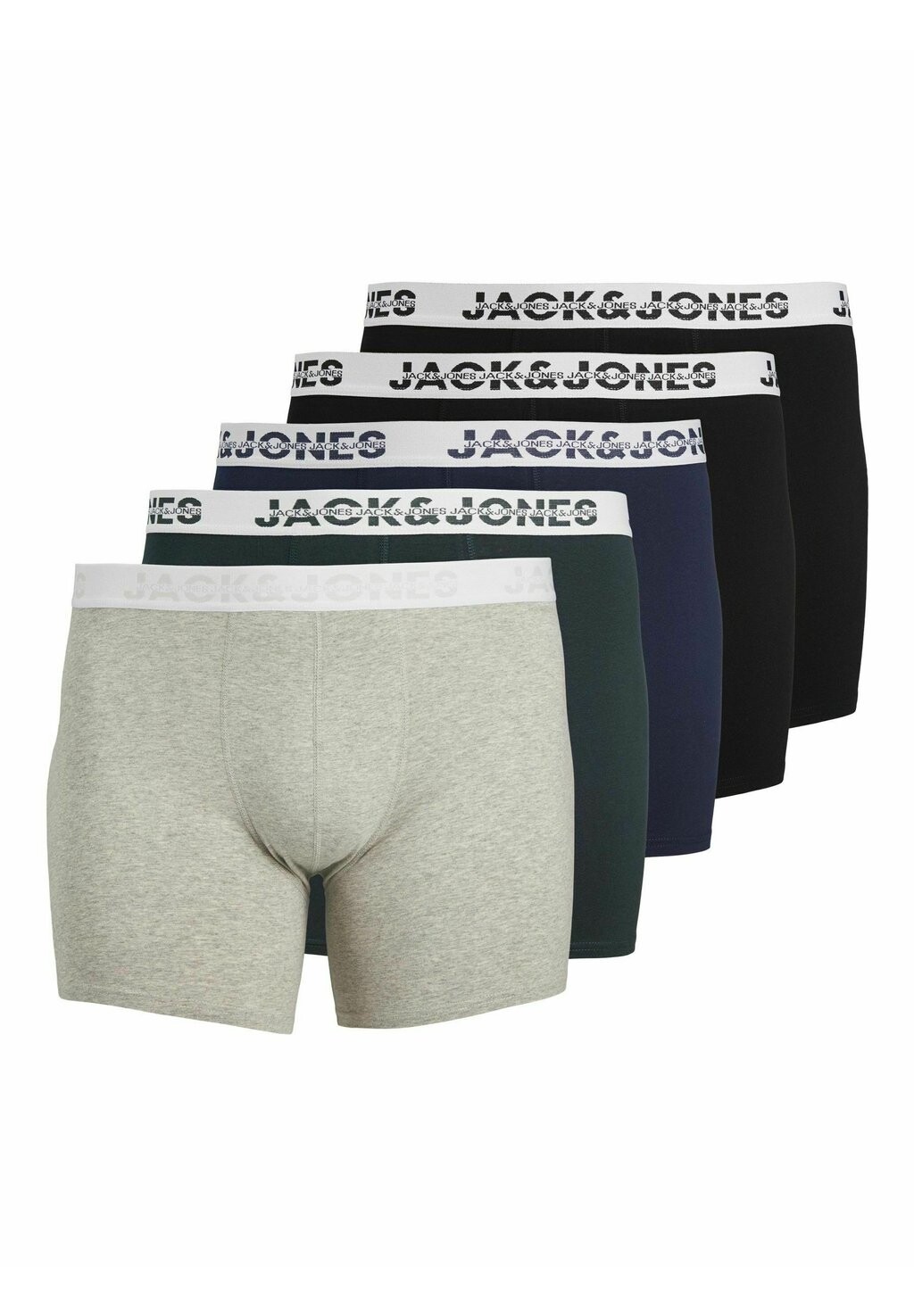 

Брюки 5ER-PACK LOGO Jack & Jones, светло-серый меланж