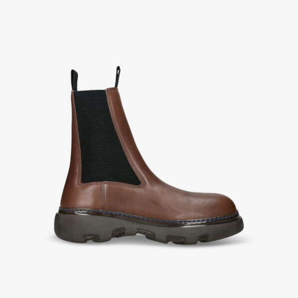 

Кожаные ботинки челси creeper Burberry, коричневый