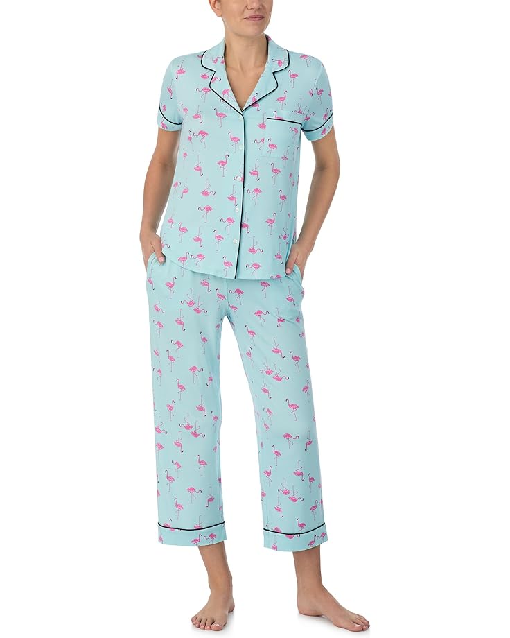Пижама Kate Spade New York Cropped Short Sleeve, цвет Flamingos