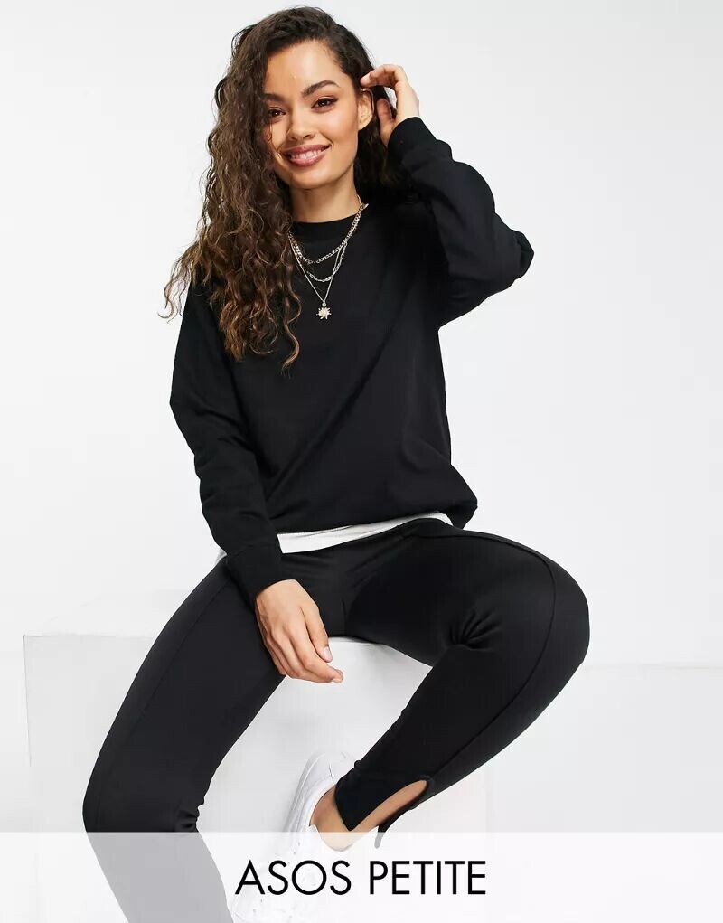

Черный свитшот ASOS DESIGN Petite Ultimate