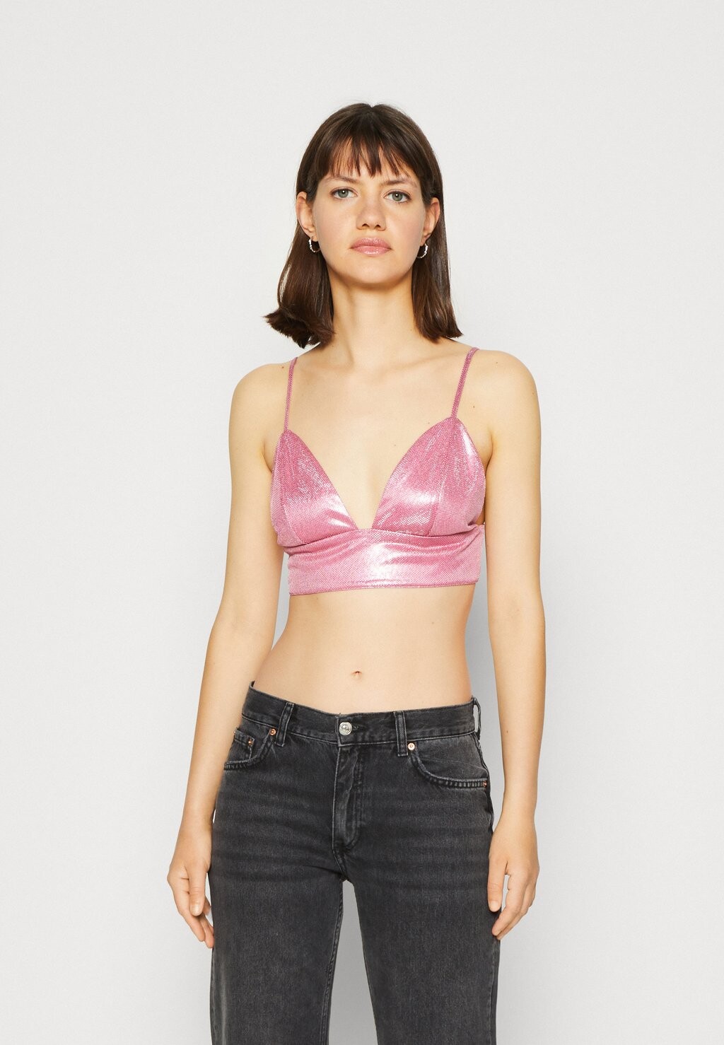 

Топ Gina Tricot, розовый