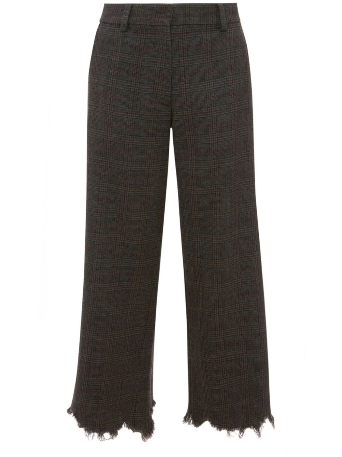 

JW Anderson брюки прямого кроя с эффектом потертости, серый