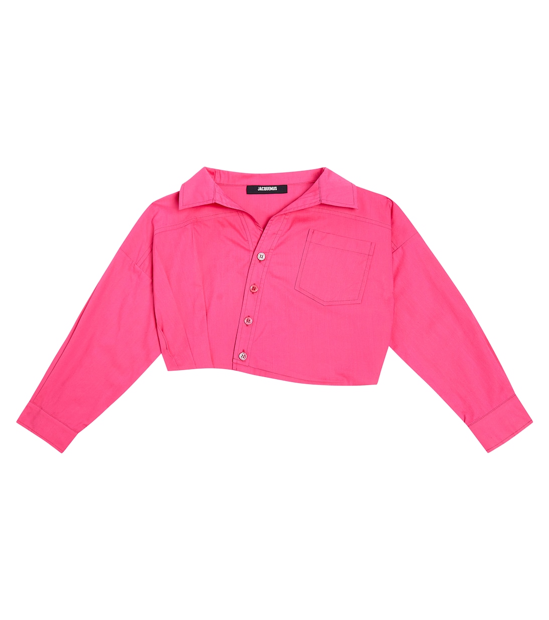 Топ la chemise mejean из льна и хлопка Jacquemus Enfant, розовый джемпер jacquemus розовый