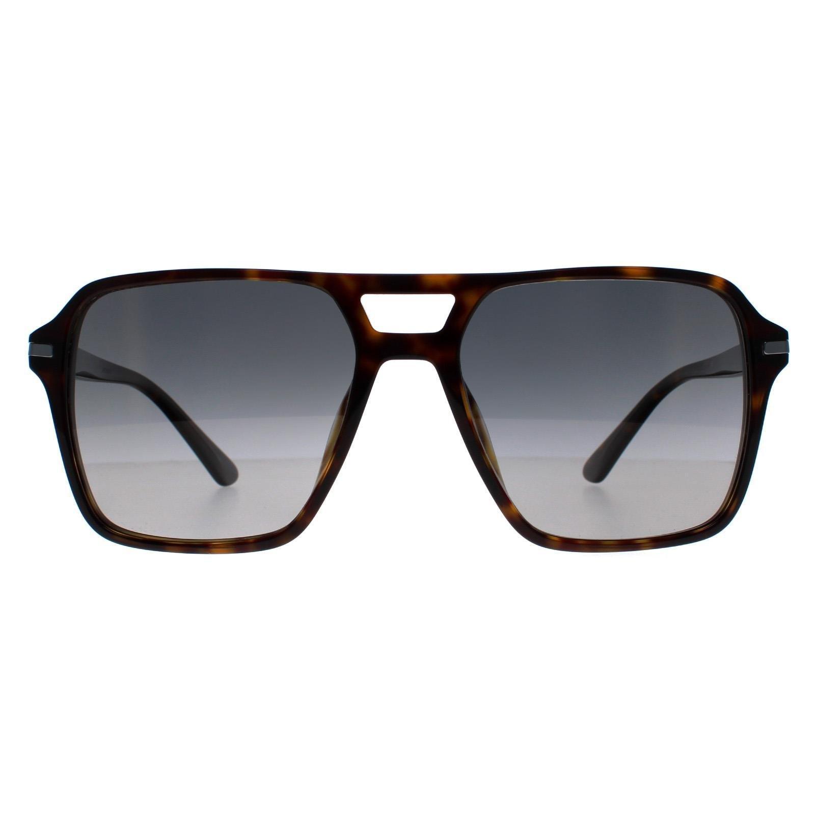 Aviator Dark Havana Grey градиент поляризованный PR20YS Prada, коричневый солнцезащитные очки mark o day corsica dark havana