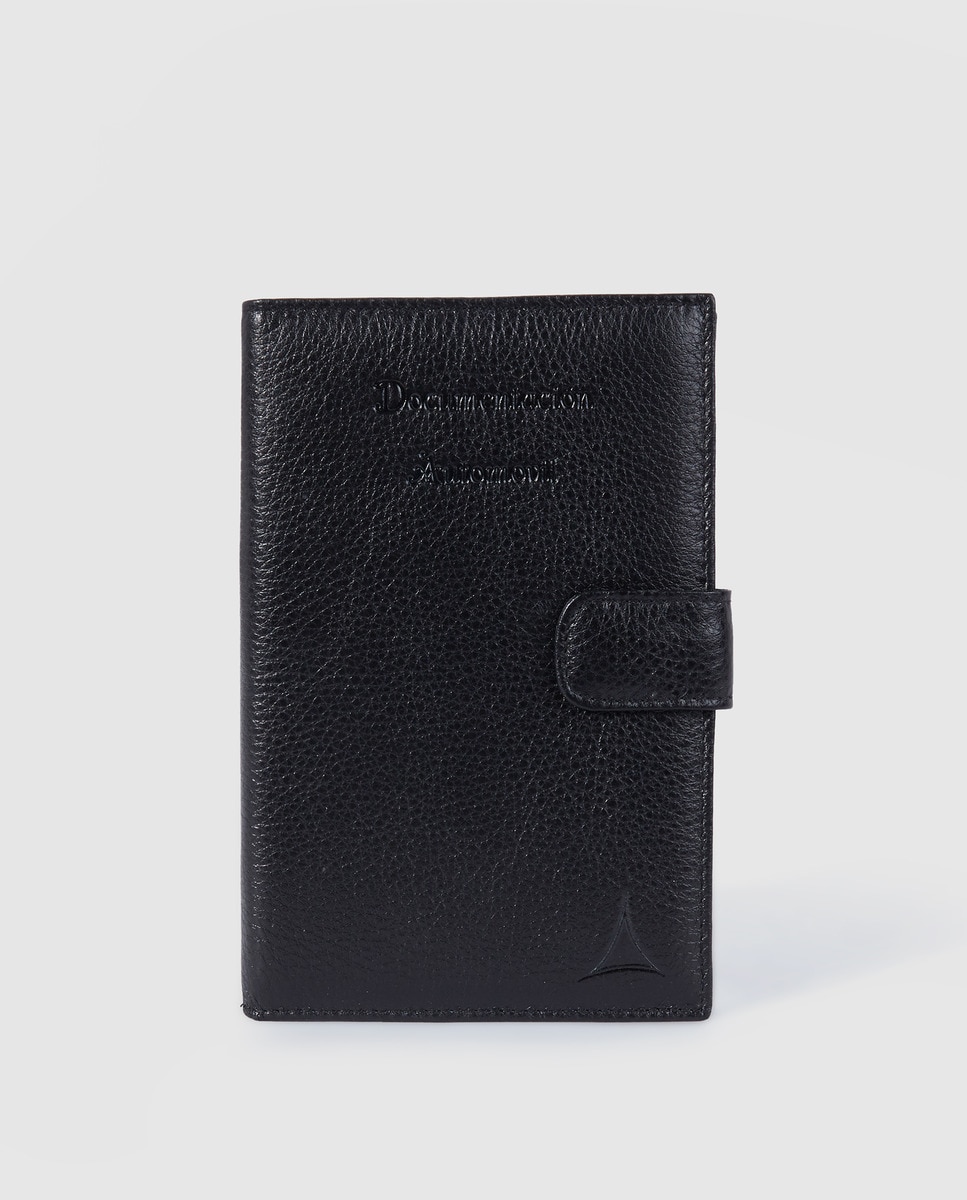 цена Alep мужской кожаный кошелек черного цвета с внешним карманом Alep, черный