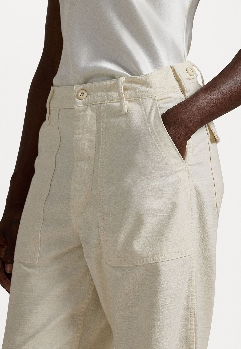 

Тканевые брюки THE RICKY TROUSER Ralph Lauren, кремовый