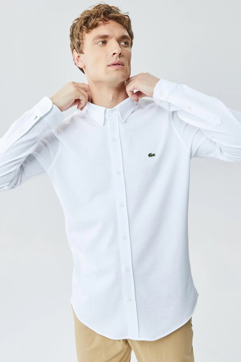 

Рубашка – черная – стандартного кроя Lacoste, черный