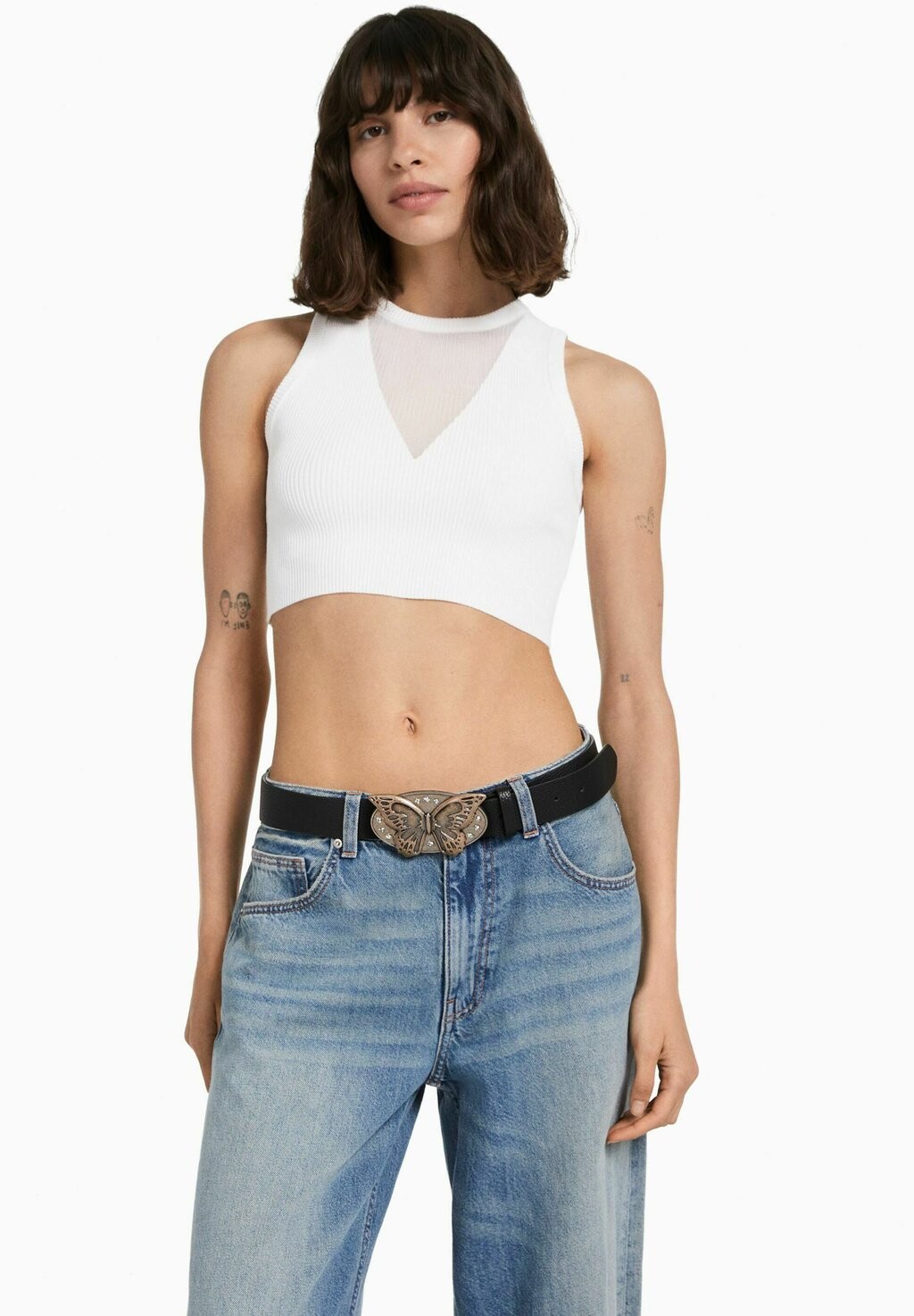 

Ремень Bershka, черный