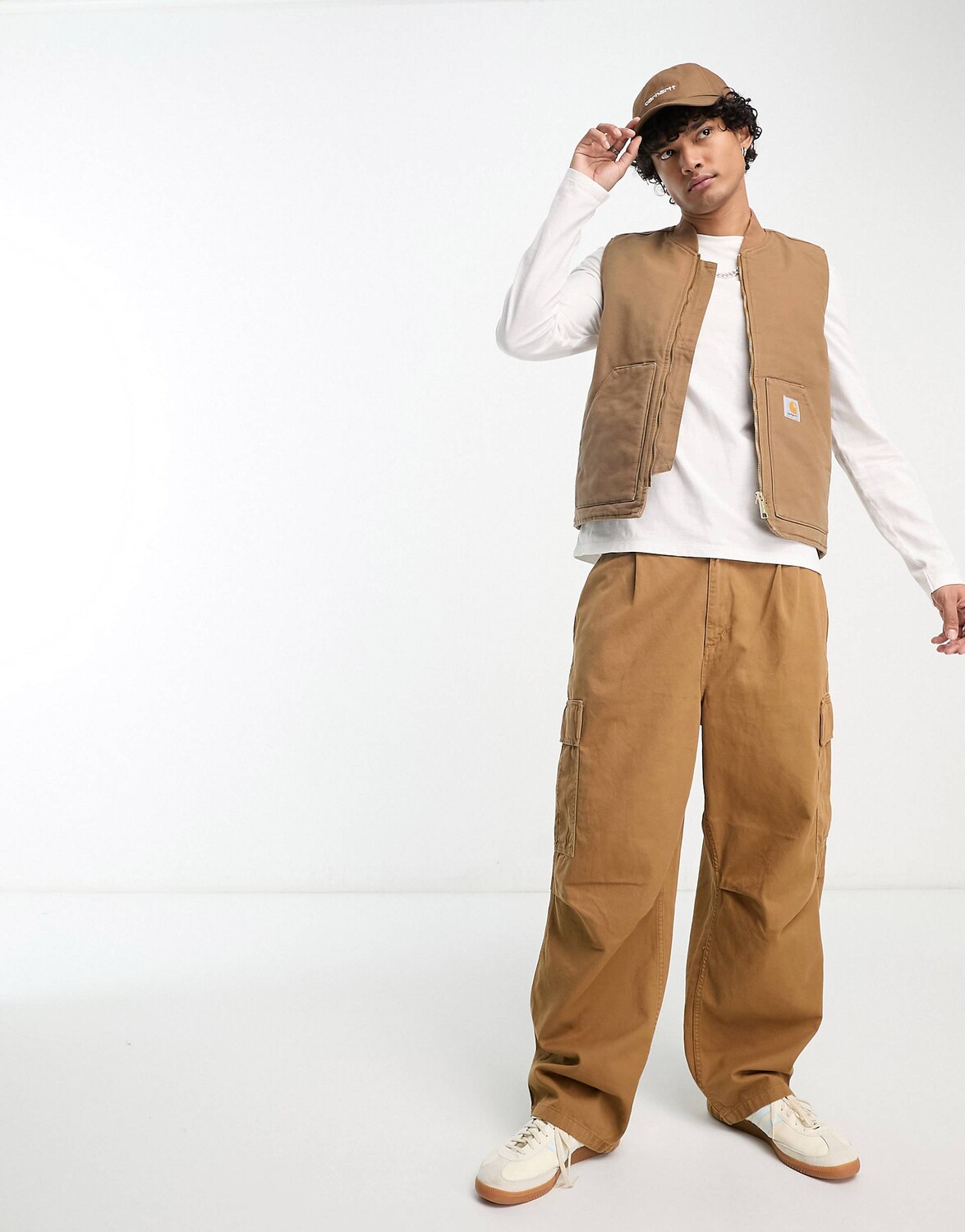 

Коричневый классический жилет Carhartt WIP