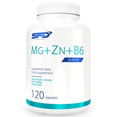 SFD, Nutrition Mg + Zn + B6 120 капсул primekraft zma zn mg b6 caps
