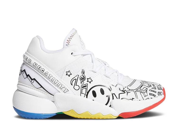 

Кроссовки Adidas D.O.N. ISSUE #2 LITTLE KIDS 'DETERMINATION OVER NEGATIVITY', белый