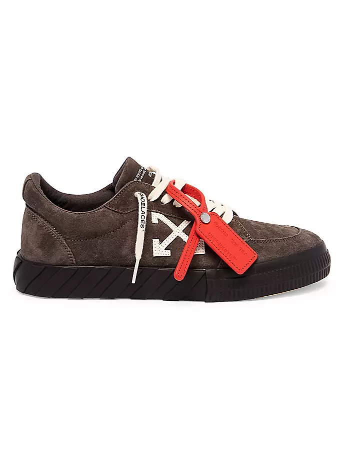 

Низкие кроссовки из вулканизированной замши Off-White, коричневый