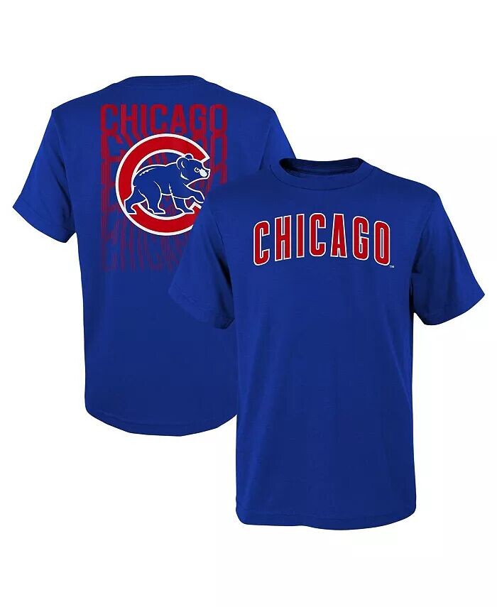 

Футболка Big Boys Royal Chicago Cubs Curveball Fanatics, синий