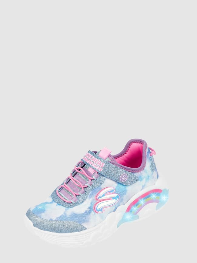 

Кроссовки со светодиодами модель "Rainbow Racer" SKECHERS, светло-синий