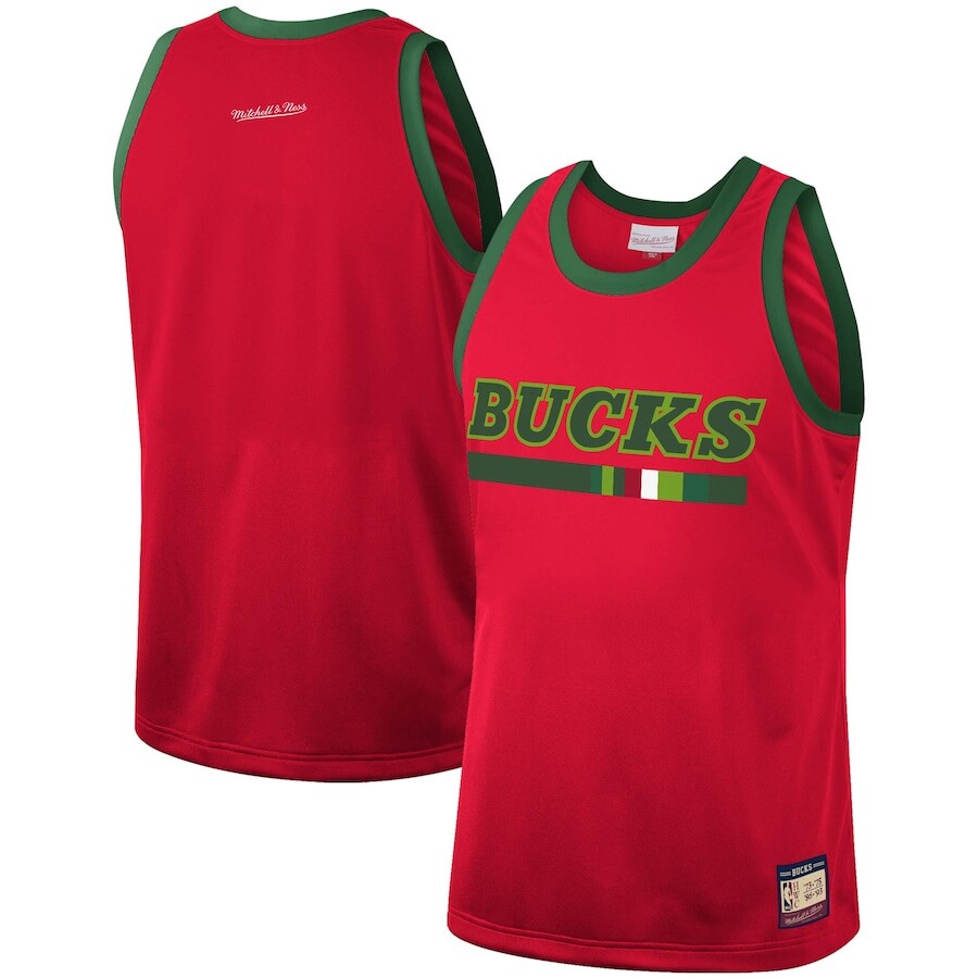 

Джерси Mitchell & Ness Milwaukee Bucks, красный